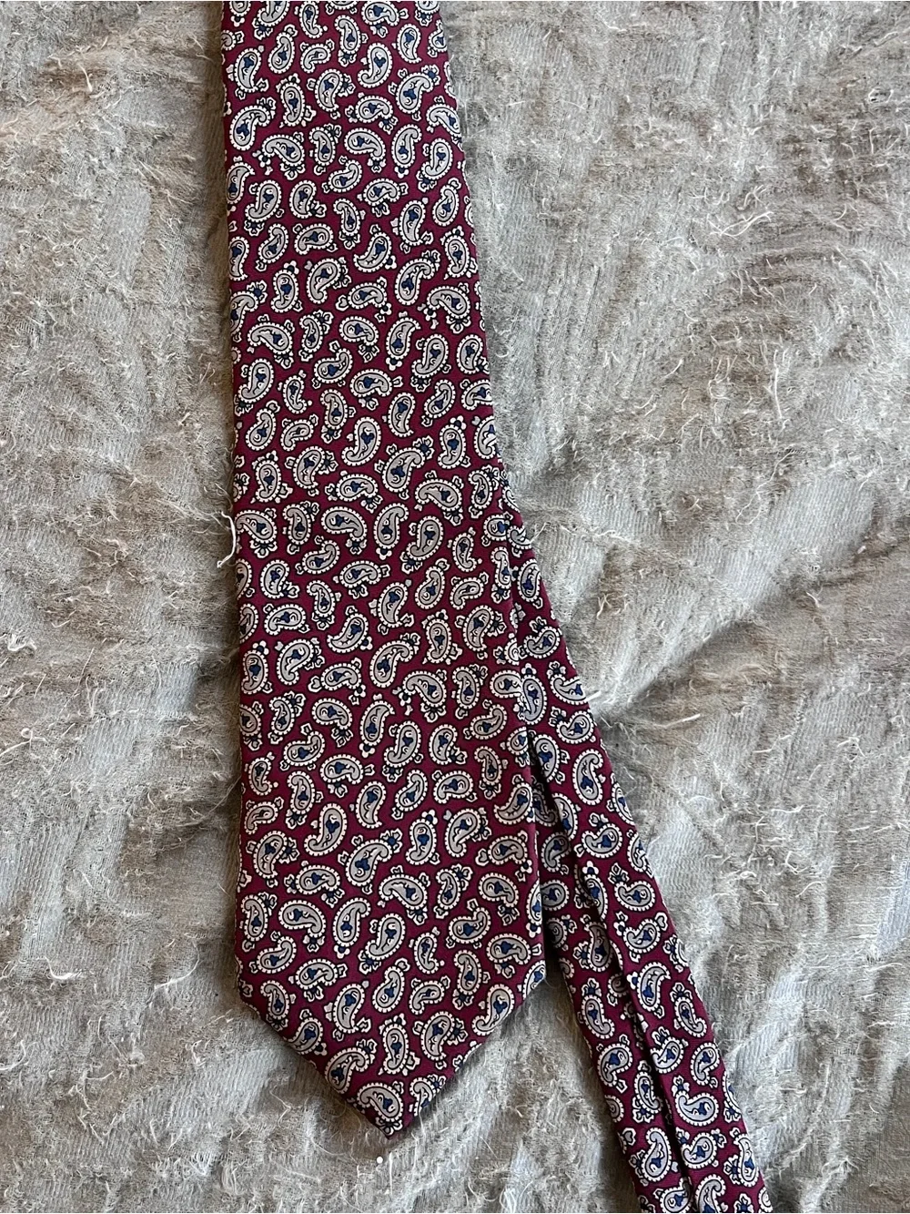 Vintage Londonderry Silk Necktie Paisley Retro Grandpa Core Preppy Office Wear